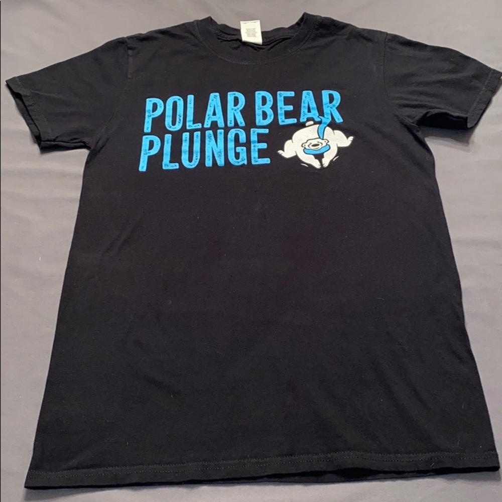 Gildan Polar Bear Plunge Black Tee-Small